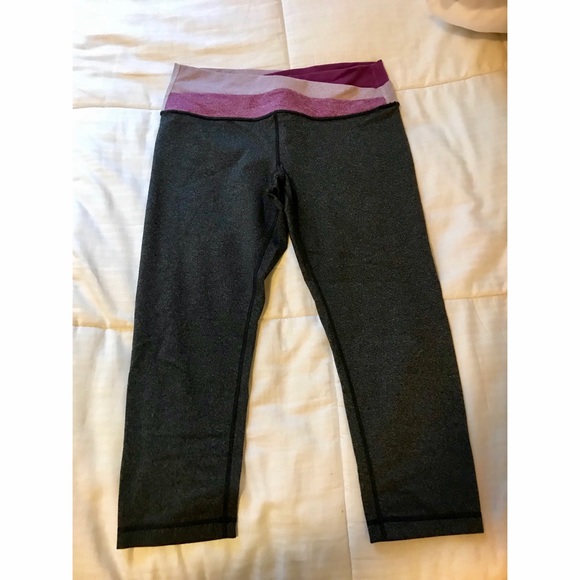 lululemon athletica Pants - Grey Lululemon Crop Leggings